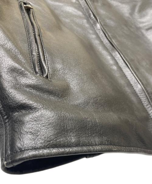 HORN WORKS（ホーンワークス）HORN WORKS (ホーンワークス) シングルライダースジャケット ブラック サイズ:SIZE Mの古着・服飾アイテム