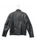 HORN WORKS (ホーンワークス) シングルライダースジャケット ブラック サイズ:SIZE M：10000円