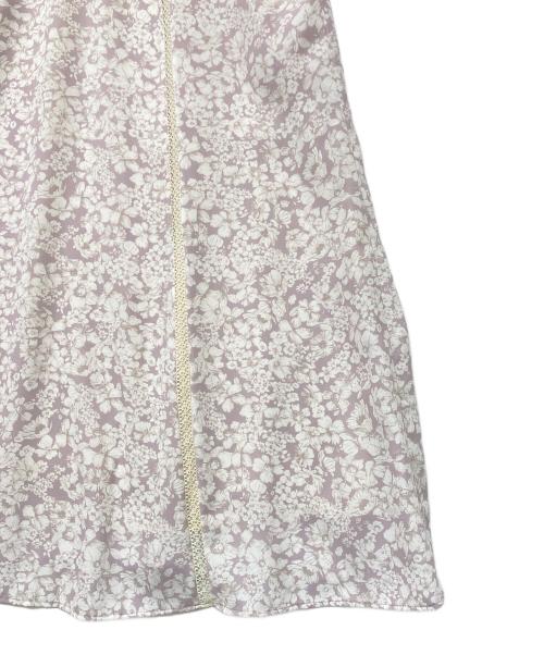 HER LIP TO（ハーリップトゥ）HER LIP TO (ハーリップトゥ) Lace Trimmed Floral Dress（レース・トリムド・フローラル・ドレス） ピンク サイズ:SIZE Mの古着・服飾アイテム