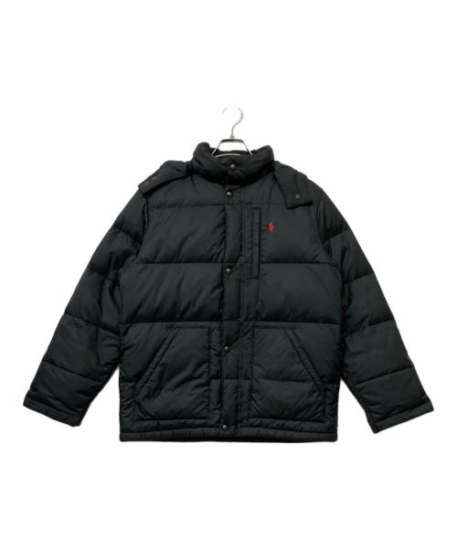 POLO RALPH LAUREN（ポロ・ラルフローレン）POLO RALPH LAUREN (ポロ・ラルフローレン) ポニー刺繍ダウンジャケット ブラック サイズ:XLの古着・服飾アイテム