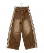 THE TOEザ・トゥー）の古着「24AW EMIRATES TRACK DENIM PANTS」｜ブラウン