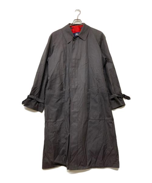 BURBERRY LONDON（バーバリーロンドン）BURBERRY LONDON (バーバリーロンドン) ラムウールライナー付き襟裏ノバチェックステンカラーコート グレー サイズ:size48の古着・服飾アイテム