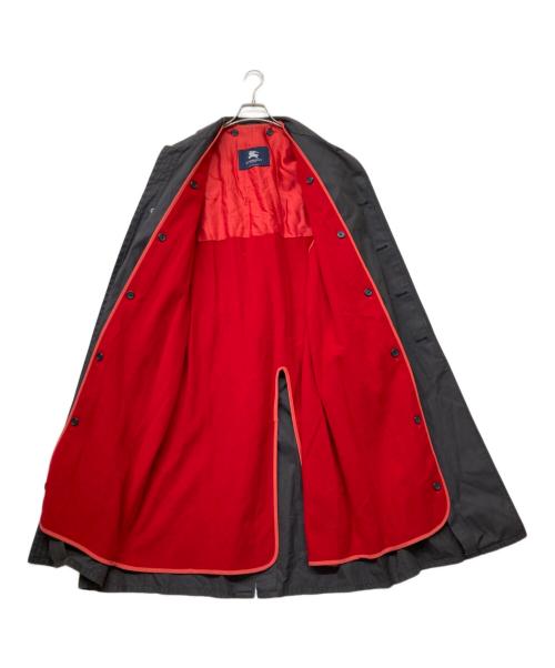 BURBERRY LONDON（バーバリーロンドン）BURBERRY LONDON (バーバリーロンドン) ラムウールライナー付き襟裏ノバチェックステンカラーコート グレー サイズ:size48の古着・服飾アイテム