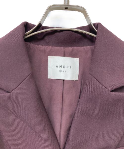 Ameri VINTAGE（アメリヴィンテージ）Ameri VINTAGE (アメリヴィンテージ) POWER SHOULDER LONG JACKET/パワーショルダーロングジャケット ボルドー サイズ:Sの古着・服飾アイテム