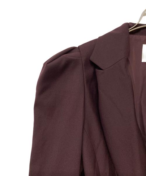 Ameri VINTAGE（アメリヴィンテージ）Ameri VINTAGE (アメリヴィンテージ) POWER SHOULDER LONG JACKET/パワーショルダーロングジャケット ボルドー サイズ:Sの古着・服飾アイテム