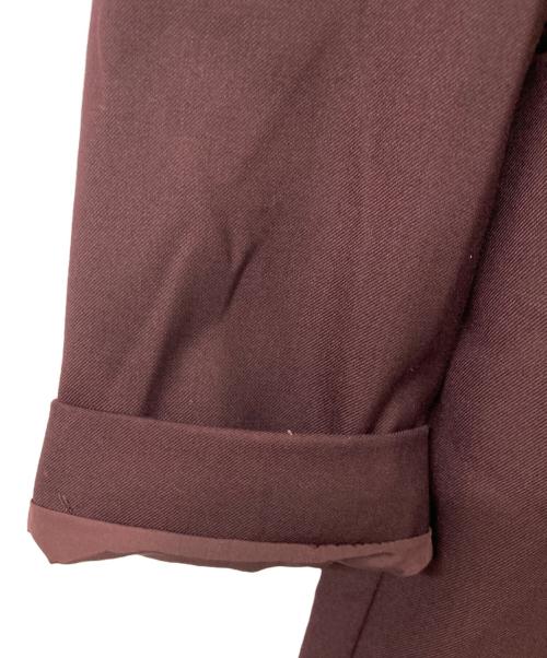 Ameri VINTAGE（アメリヴィンテージ）Ameri VINTAGE (アメリヴィンテージ) POWER SHOULDER LONG JACKET/パワーショルダーロングジャケット ボルドー サイズ:Sの古着・服飾アイテム