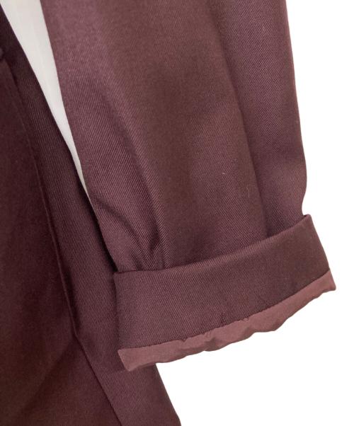 Ameri VINTAGE（アメリヴィンテージ）Ameri VINTAGE (アメリヴィンテージ) POWER SHOULDER LONG JACKET/パワーショルダーロングジャケット ボルドー サイズ:Sの古着・服飾アイテム