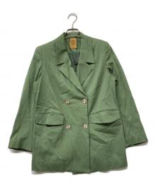 Tnewties（トゥエンティーズ）の古着「ダブルブレストジャケット」｜グリーン