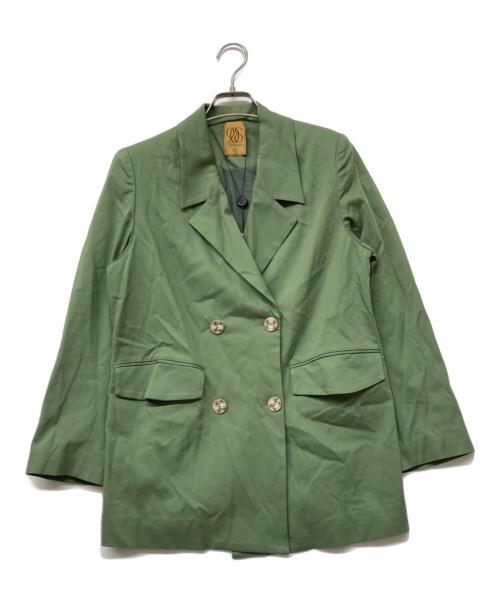 Tnewties（トゥエンティーズ）Tnewties (トゥエンティーズ) ダブルブレストジャケット グリーン サイズ:SIZE XSの古着・服飾アイテム
