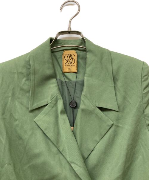 Tnewties（トゥエンティーズ）Tnewties (トゥエンティーズ) ダブルブレストジャケット グリーン サイズ:SIZE XSの古着・服飾アイテム