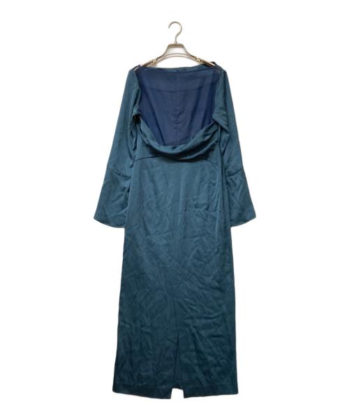 FRAY ID（フレイ アイディー）FRAY ID (フレイ アイディー) 26SS ドレープネックフロントノットドレス グリーン サイズ:1の古着・服飾アイテム