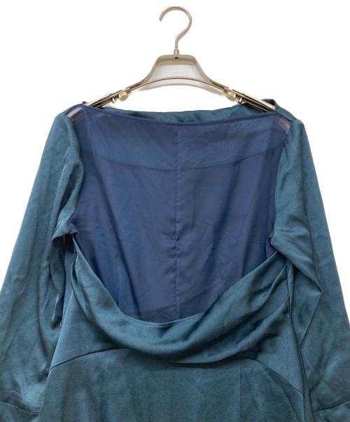 FRAY ID（フレイ アイディー）FRAY ID (フレイ アイディー) 26SS ドレープネックフロントノットドレス グリーン サイズ:1の古着・服飾アイテム