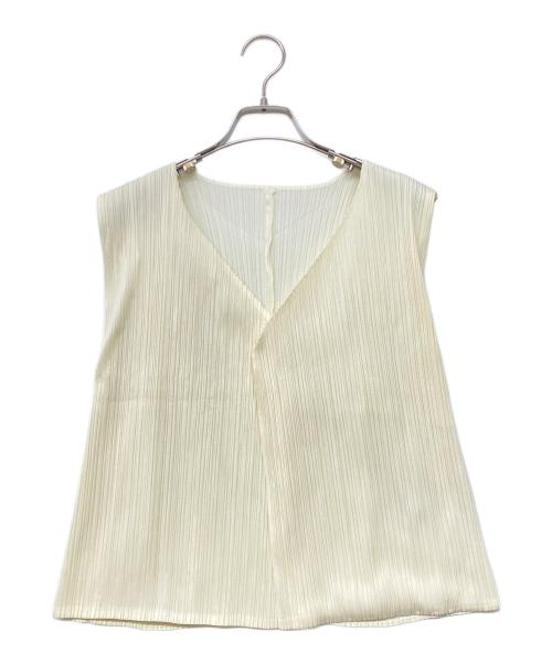 PLEATS PLEASE（プリーツプリーズ）PLEATS PLEASE (プリーツプリーズ) プリーツベスト ホワイト サイズ:SIZE 3の古着・服飾アイテム