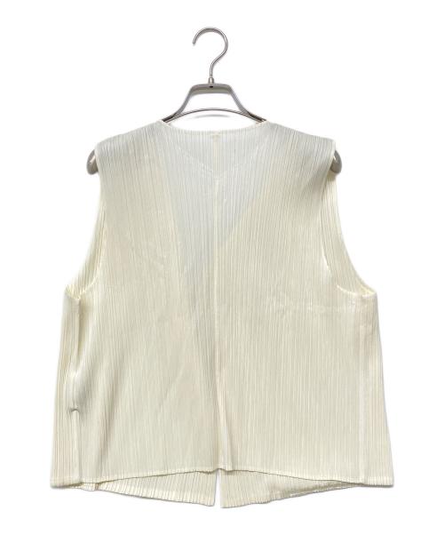 PLEATS PLEASE（プリーツプリーズ）PLEATS PLEASE (プリーツプリーズ) プリーツベスト ホワイト サイズ:SIZE 3の古着・服飾アイテム