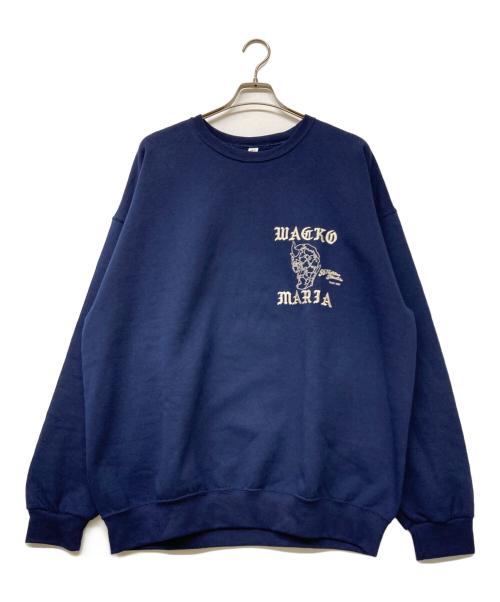 WACKO MARIA（ワコマリア）WACKO MARIA (ワコマリア) 56 TATTOO STUDIO (56 タトゥースタジオ) 24SS CREW NECK SWEAT SHIRT ネイビー サイズ:2XLの古着・服飾アイテム