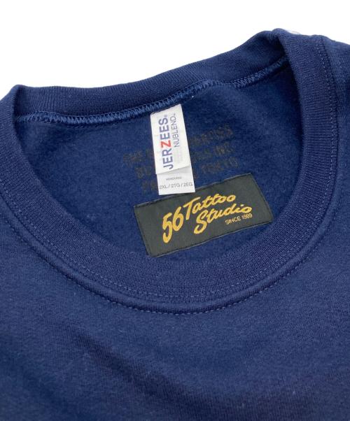 WACKO MARIA（ワコマリア）WACKO MARIA (ワコマリア) 56 TATTOO STUDIO (56 タトゥースタジオ) 24SS CREW NECK SWEAT SHIRT ネイビー サイズ:2XLの古着・服飾アイテム