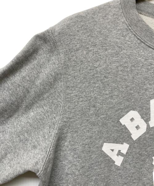 A BATHING APE（アベイシングエイプ）A BATHING APE (アベイシングエイプ) ロゴプリントパッチワークスウェット グレー サイズ:SIZELの古着・服飾アイテム