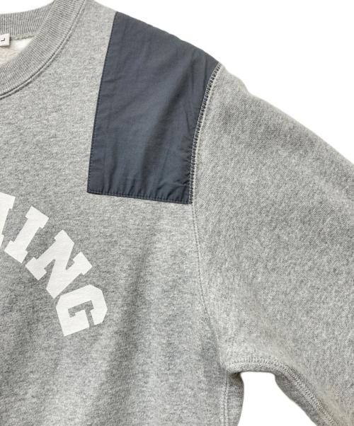 A BATHING APE（アベイシングエイプ）A BATHING APE (アベイシングエイプ) ロゴプリントパッチワークスウェット グレー サイズ:SIZELの古着・服飾アイテム