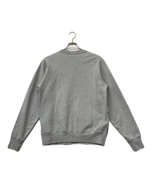A BATHING APE（アベイシングエイプ）A BATHING APE (アベイシングエイプ) ロゴプリントパッチワークスウェット グレー サイズ:SIZELの古着・服飾アイテム