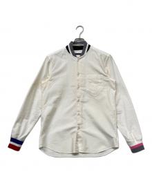 SOPHNET.（ソフネット）の古着「LINE RIBBED STADIUM SHIRT(ライン リブ スタジアム シャツ)」｜アイボリー