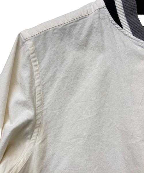 SOPHNET.（ソフネット）SOPHNET. (ソフネット) LINE RIBBED STADIUM SHIRT(ライン リブ スタジアム シャツ) アイボリー サイズ:sizeMの古着・服飾アイテム