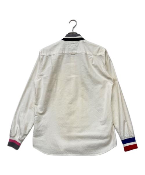 SOPHNET.（ソフネット）SOPHNET. (ソフネット) LINE RIBBED STADIUM SHIRT(ライン リブ スタジアム シャツ) アイボリー サイズ:sizeMの古着・服飾アイテム