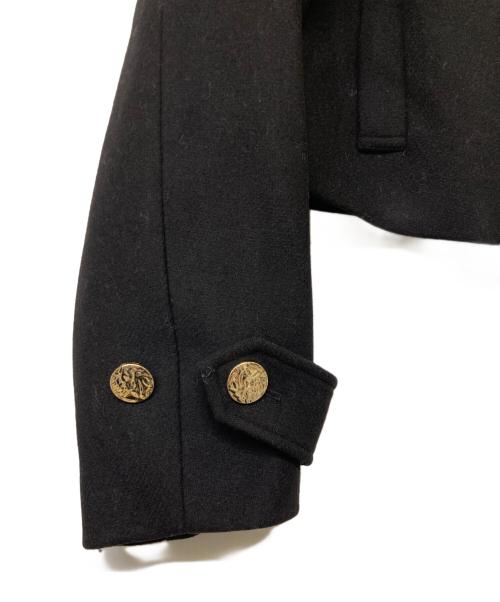 Snidel（スナイデル）Snidel (スナイデル) ビッグカラーショートコート ブラック サイズ:Freeの古着・服飾アイテム