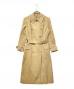 Burberry'sバーバリー）の古着「ヴィンテージ裏地ノバチェックダブルトレンチコート」｜ベージュ