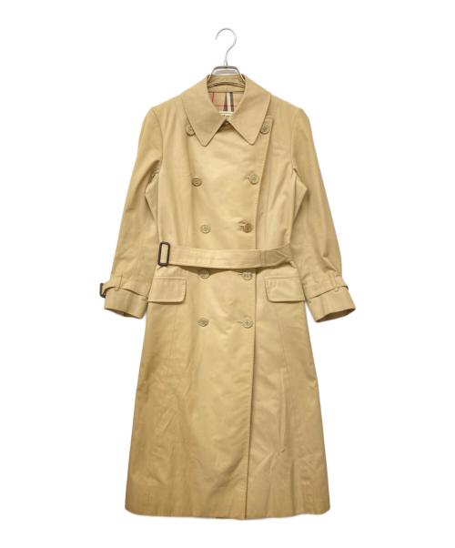 Burberry's（バーバリー）Burberry's (バーバリー) ヴィンテージ裏地ノバチェックダブルトレンチコート ベージュ サイズ:Lの古着・服飾アイテム