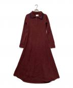 loin nuitロワンニュイ）の古着「knit tie onepiece（ニット タイ ワンピース）」｜パープル