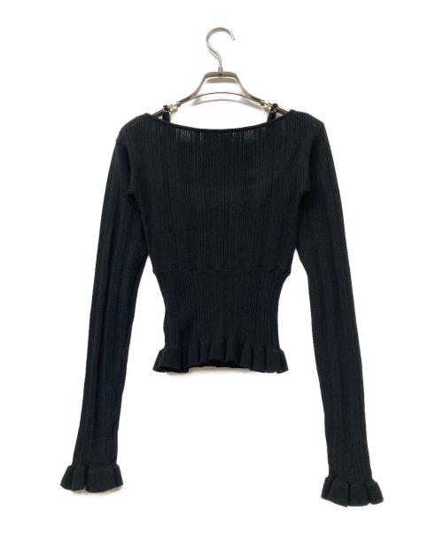ANDMARY（アンドマリー）ANDMARY (アンドマリー) キャミ付きニット ブラック サイズ:SIZE Freeの古着・服飾アイテム