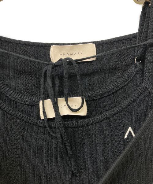 ANDMARY（アンドマリー）ANDMARY (アンドマリー) キャミ付きニット ブラック サイズ:SIZE Freeの古着・服飾アイテム