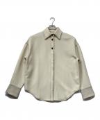 TODAYFULトゥデイフル）の古着「Stitch Wool Shirts(スティッチ ウール シャツ)」｜ホワイト