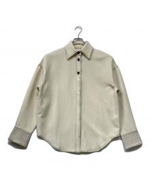 TODAYFUL（トゥデイフル）の古着「Stitch Wool Shirts(スティッチ ウール シャツ)」｜ホワイト