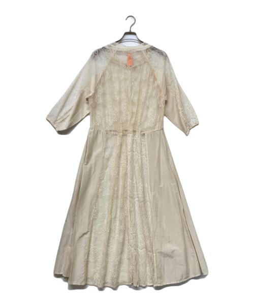 RehersalL（リハーズオール）RehersalL (リハーズオール) 切替ワンピース ホワイト サイズ:FREEの古着・服飾アイテム
