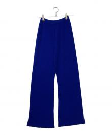 ELISABETH STRAY PEDERSEN（エリザベスストレイペダーセン）の古着「Knit Pants/ニットパンツ」｜ブルー