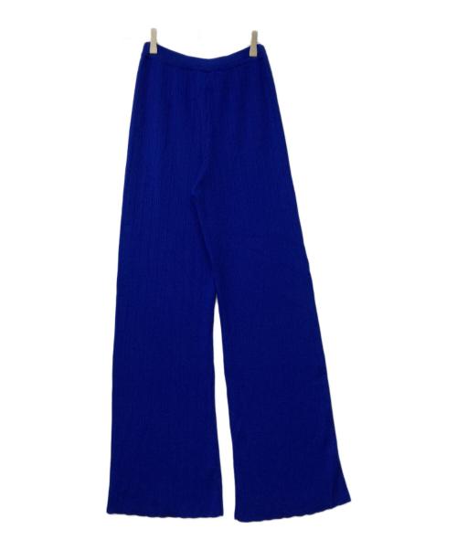 ELISABETH STRAY PEDERSEN（エリザベスストレイペダーセン）ELISABETH STRAY PEDERSEN (エリザベスストレイペダーセン) Knit Pants/ニットパンツ ブルー サイズ:S 未使用品の古着・服飾アイテム
