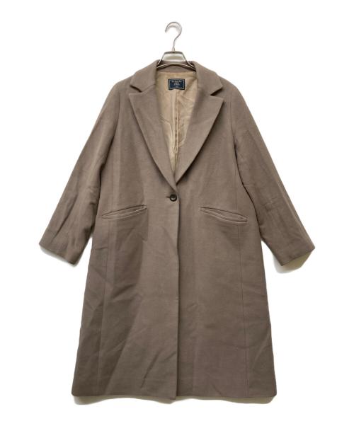 SHIPS（シップス）SHIPS (シップス) SUPER140 ベーシック チェスター コート ブラウン サイズ:38の古着・服飾アイテム