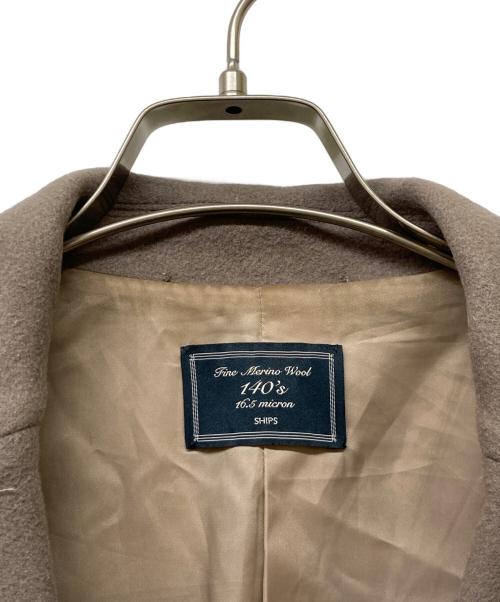 SHIPS（シップス）SHIPS (シップス) SUPER140 ベーシック チェスター コート ブラウン サイズ:38の古着・服飾アイテム