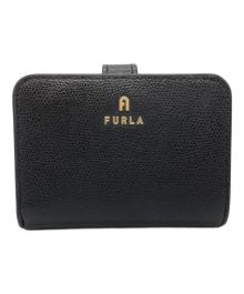 FURLA（フルラ）の古着「カメリア 2つ折り財布」｜ブラック