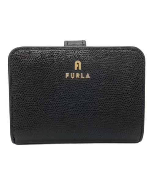FURLA（フルラ）FURLA (フルラ) カメリア 2つ折り財布 ブラックの古着・服飾アイテム