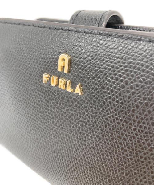 FURLA（フルラ）FURLA (フルラ) カメリア 2つ折り財布 ブラックの古着・服飾アイテム