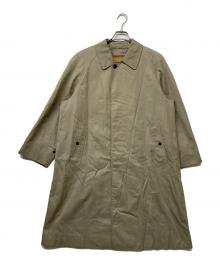 BURBERRY（バーバリー）の古着「PRESTIGE COLECTION ヴィンテージ裏ノバチェックライナー付きステンカラーコート」｜ベージュ
