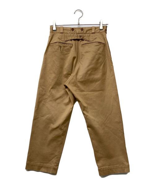 NIGEL CABOURN（ナイジェルケーボン）NIGEL CABOURN (ナイジェルケーボン) シンチバックチノワイドパン ベージュ サイズ:SIZE 6の古着・服飾アイテム