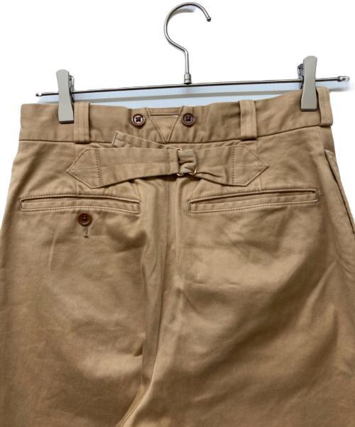NIGEL CABOURN（ナイジェルケーボン）NIGEL CABOURN (ナイジェルケーボン) シンチバックチノワイドパン ベージュ サイズ:SIZE 6の古着・服飾アイテム