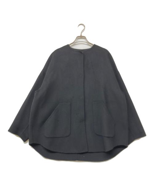 FRAMeWORK（フレームワーク）FRAMeWORK (フレームワーク) 23AW ハミルトンリバークルーネックコート ブラック サイズ:sizeSの古着・服飾アイテム