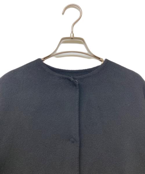 FRAMeWORK（フレームワーク）FRAMeWORK (フレームワーク) 23AW ハミルトンリバークルーネックコート ブラック サイズ:sizeSの古着・服飾アイテム
