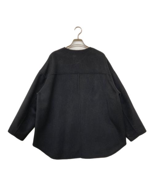 FRAMeWORK（フレームワーク）FRAMeWORK (フレームワーク) 23AW ハミルトンリバークルーネックコート ブラック サイズ:sizeSの古着・服飾アイテム