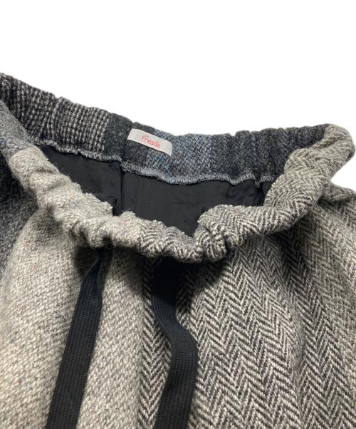 freada（フリーダ）freada (フリーダ) リメイク ツイード パンツ グレー サイズ:不明の古着・服飾アイテム