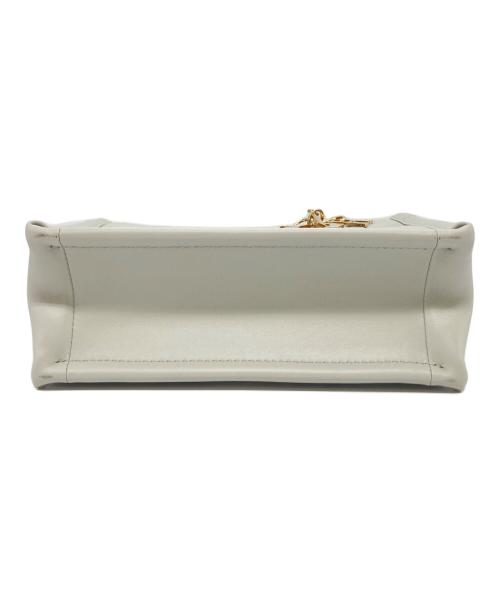 Christian Dior（クリスチャン ディオール）Christian Dior (クリスチャン ディオール) ブックトートバッグ ミニマクロカナージュ カーフスキン ライトグレーの古着・服飾アイテム